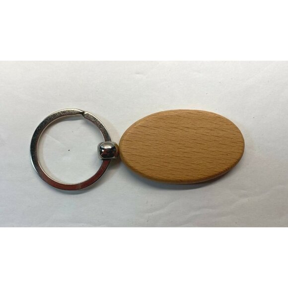 Camarena Tequila Keychain Oval Wood Engraved Logo Alcohol Promotional - Picture 7 of 7
